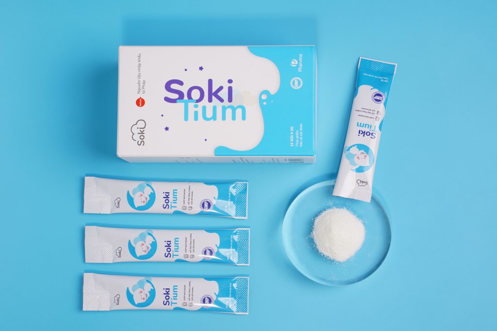 Các gói Soki Tium nhỏ bên trong được làm bằng bao bì màng nhôm vô khuẩn với nhiều ưu điểm nổi bật