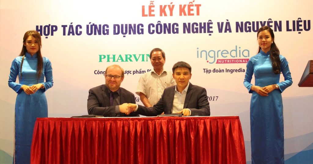Đạm sữa thủy phân Lactium là nguyên liệu được nhà máy Pharvina ký kết thỏa thuận để nhập khẩu độc quyền về Việt Nam