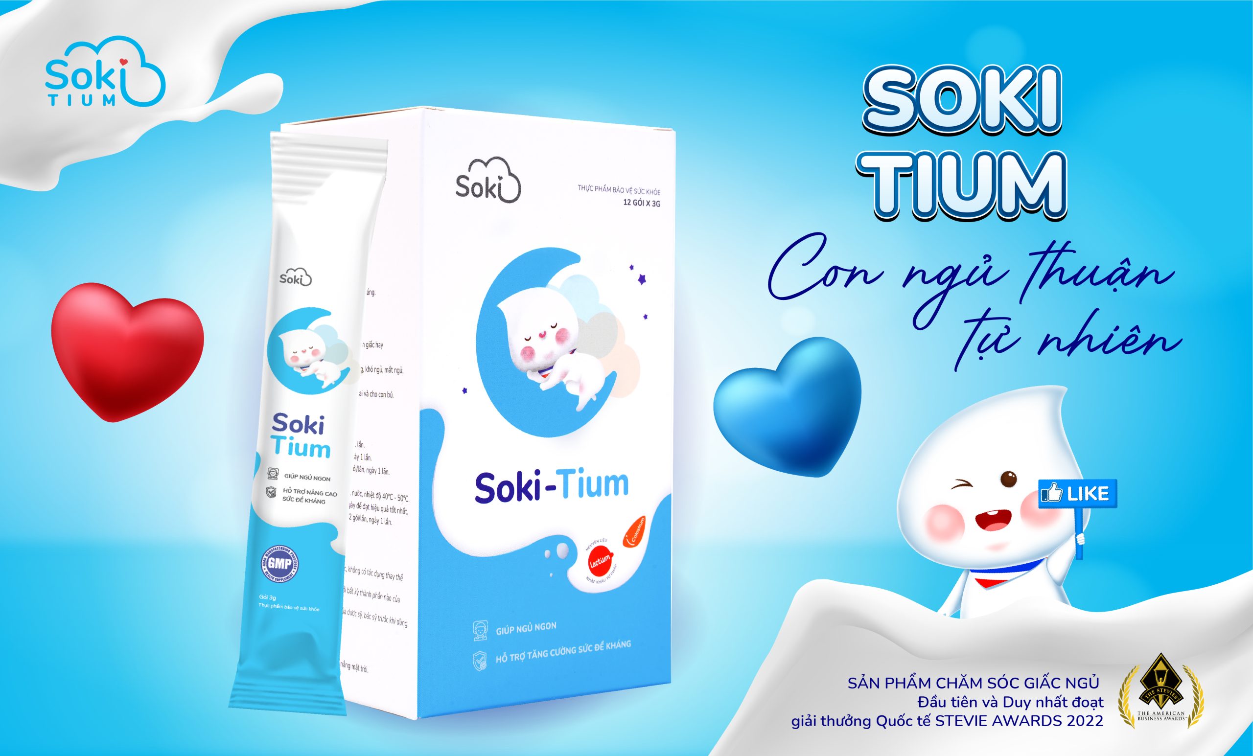 Soki Tium hoạt động dựa trên cơ chế dưỡng thư - Giúp bé thư giãn, ngủ ngon giảm quấy khóc do Hội chứng colic