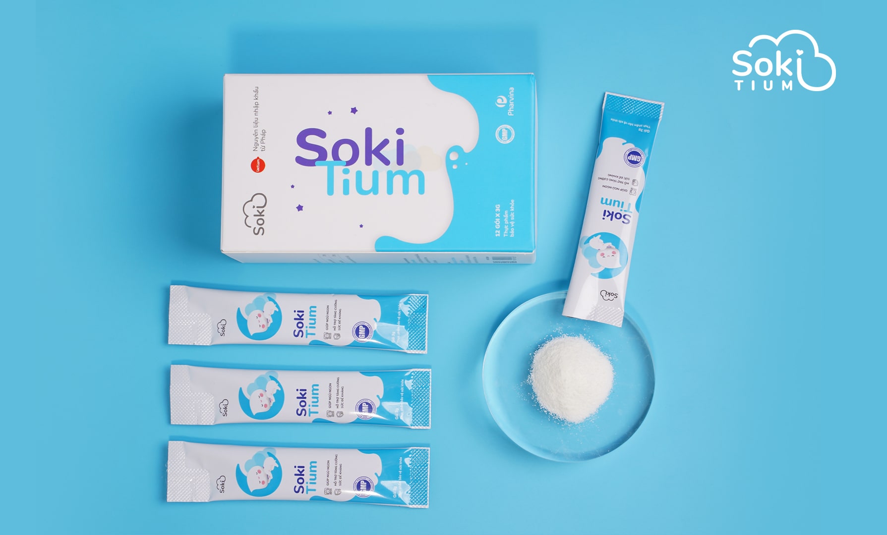 Soki Tium là sản phẩm giúp trẻ ngủ ngon với thành phần hoàn toàn từ sữa