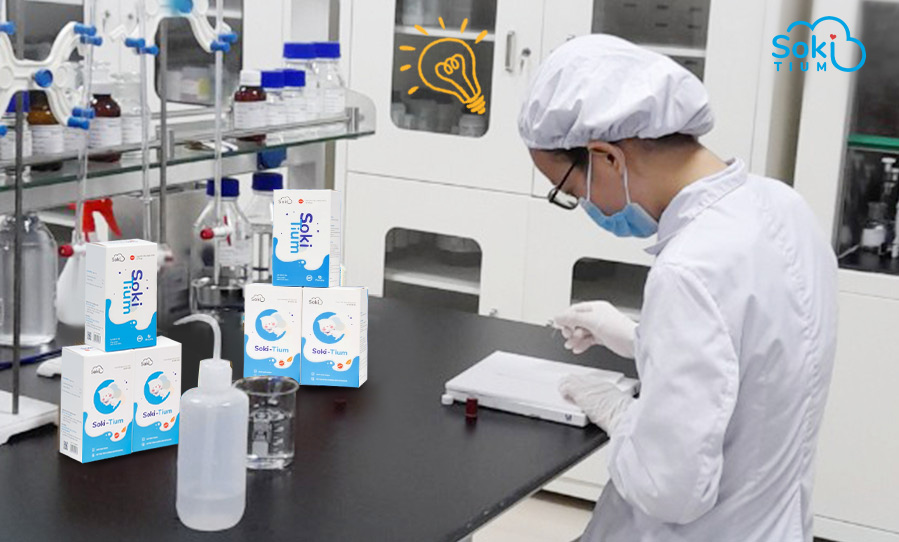 Soki Tium được nghiên cứu phát triển, sản xuất tại nhà máy đạt chuẩn GMP